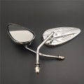 Smt-no Logo Chromed Aluminum Teardrop Mirror Compatible With 1993a 1996 Softail Rocker C Fxcwc Bike B01bczh752