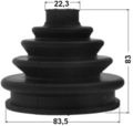 Febest 1617-210 Outer Cv Joint Boot Kit 