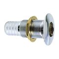 1 Perko 1-1 2 Thru-hull Fitting F Hose Chrome Plated Bronze 