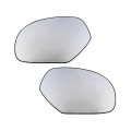 Heated Side Mirror Glass Pair For Gmc Yukon 2007 To 2014 Driver And Passenger Non Towing With Backing Plate Replaces 15886198 