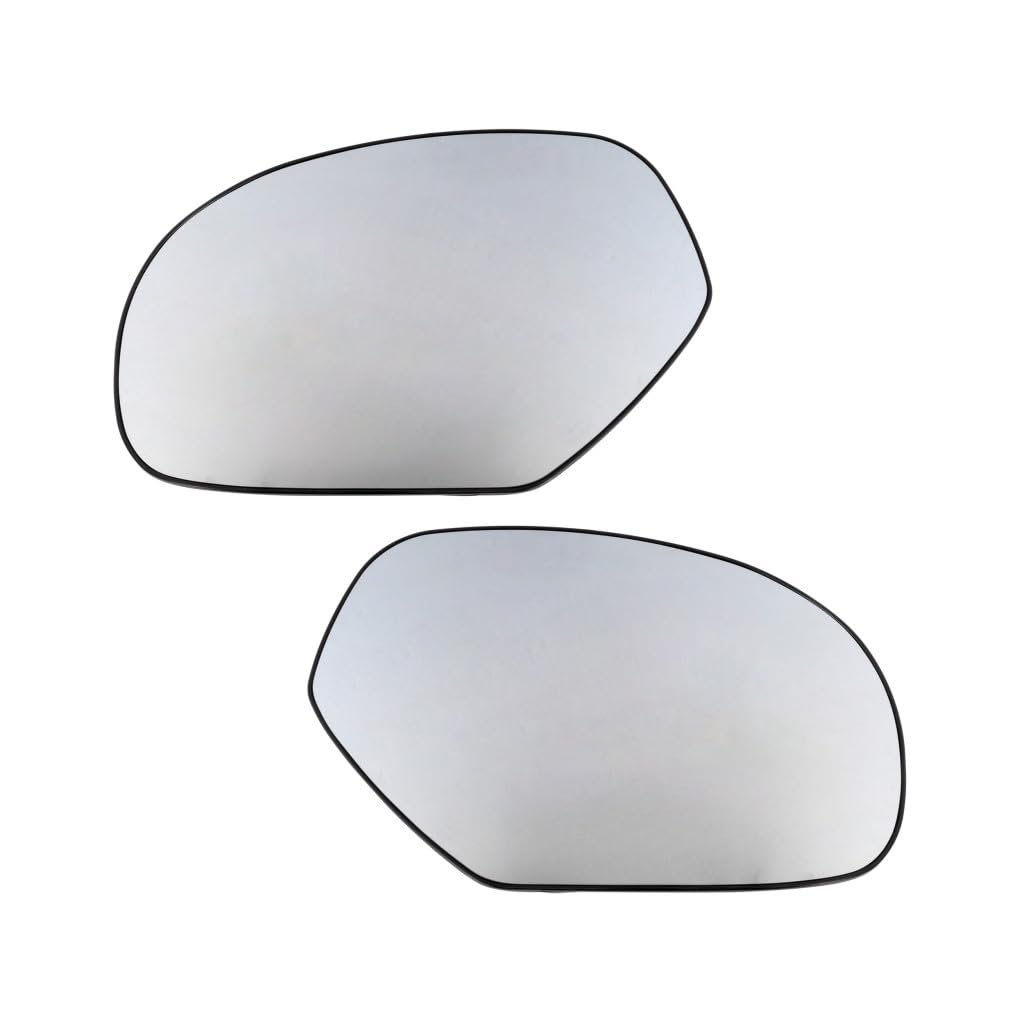 Heated Side Mirror Glass Pair For Gmc Yukon 2007 To 2014 Driver And Passenger Non Towing With Backing Plate Replaces 15886198