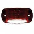 Maxxima Rectangular Red Clearance Marker P2pc With White Ground Light 