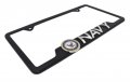 Navy 3d Black Metal Cutout License Plate Frame