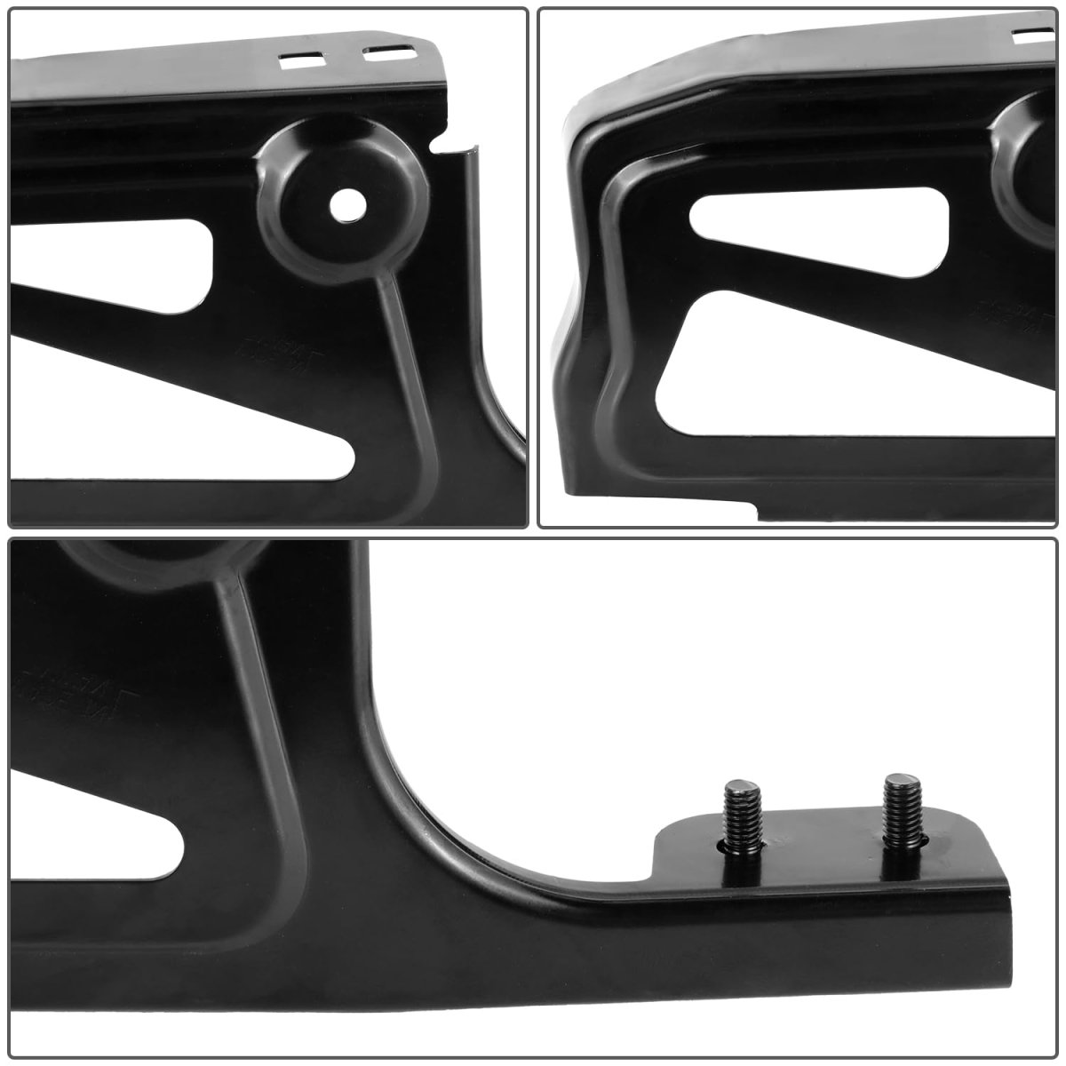 To1042127 Front Bumper Cover Support Bracket For Toyota Tacoma 2016 2023 Driver Left Side Polished Black Abs Plastic