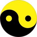 Stickertalk Yin Yang Vinyl Sticker 3 Inches By 