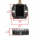 Caltric Regulator Rectifier Compatible With Yamaha Kodiak 400 Yfm400 Yfm-400 4wd 1996-1999