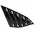 Fydun Rear Side Window Louver Panel Glossy Black Molding Trim For 2018-2022