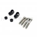 Httmt Had023-39mm 49mm Black Front Turn Signal Relocation Kit Compatible With H-d Dyna Fxr Sportster