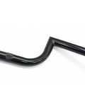 Httmt Hb09-bk 22mm 7 8 Inches Black Handlebar Bars With Center Knurling For Cafe Racer Ace Clubman Cb500 Cb650 Cb750 Kz650 