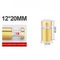 20pcs Sign Standoff Screws Stainless Steel Gold Advertising Nail Wall Mounts Glass Acrylic For Artwork