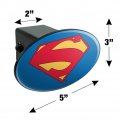 Superman New 52 Shield Logo Oval Tow Trailer Hitch Cover Plug Insert