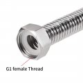 Uxcell Corrugated Stainless Steel Flexible Water Line 11 8inch Long G1 Female Threaded Connector With Washer