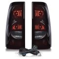 Tail Lights Assembly With Wiring Harness For Chevy Silverado 1500 2500 3500 2003 2004 2005 2006 Dark Red Lens Rear Brake Lamps 