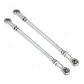 Motoforti 2pcs 200mm Length 8mm Hole Diamete Adjustable Steering Tie Rod Ball Joint For 49cc Electric Atv Go Kart Accessory 