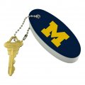 Graphics More University Of Michigan Primary Logo Floating Keychain Oval Foam Fishing Boat Buoy Key Float