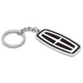 Lincoln Logo In Black Double Side 3d Die-cut Metal Key Chain Key-charm