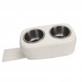 Boat Cup Holders Pontoon Wide Application Waterproof Slide Resistant With Stainless Steel Holder For Rv Yachet Car White