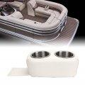 Boat Cup Holders Pontoon Wide Application Waterproof Slide Resistant With Stainless Steel Holder For Rv Yachet Car White