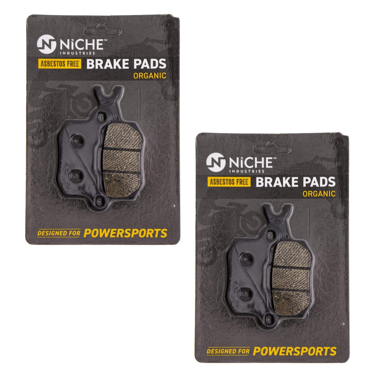 Niche Rear Left Brake Pad Set For Can-am Defender Traxter 715900381 Organic 2 Pack