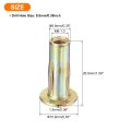 26pcs Multi-grip Rivet Nut M6 Flat Head Carbon Steel Pre-bulbed Shank Threaded Insert With Zinc Plated Finish