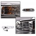 G-plus Front Bumper Turn Signal Lights W Bulbs Driver And Passenger Side Compatible With Mazda Mx-5 Miata 1990-1997 Halogen