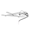 Power Window Regulator With Motor For Toyota Tundra 2000 To 2006 Front Driver Side Crew Cab 2 Pin Prong Connector Replaces 