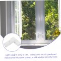 Osaladi 50 Pcs Window Stopper Safety Locks Door Security Bar Sliding Patio Lock Hotel For Travelers Sash White Child Plastic