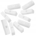Osaladi 50 Pcs Window Stopper Safety Locks Door Security Bar Sliding Patio Lock Hotel For Travelers Sash White Child Plastic