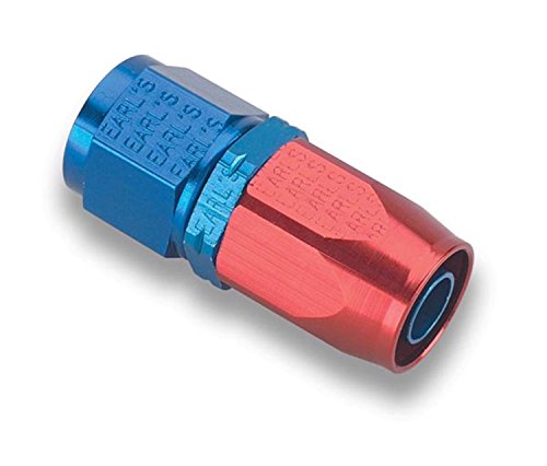 Earls 300110 Auto-fit Blue And Red Anodized Aluminum Straight -10an Hose End