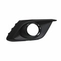 Black Matte Passenger Side Fog Light Bezel Crshl08131 For Mazda 3 2014 2016 Waterproof With Clear Lens Chrome Trim Ring 