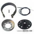 Cpvnqmdg Rear 4 Drum Brake Band Pin With 65 Cable For Go Kart 1 Bore Keyway Black Mini Bike 212cc 196cc 6 5hp Dune Buggies 