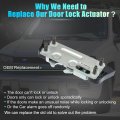 Uxcell Front Left Driver Side Power Door Lock Actuator Motor Latch Assembly Silver Tone
