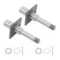 Bt16 Round Spindle With 4 Bolt Brake Flange 2 Pack 8 25 In Length For Utility Cargo Boat Trailers And Light Duty Rvs