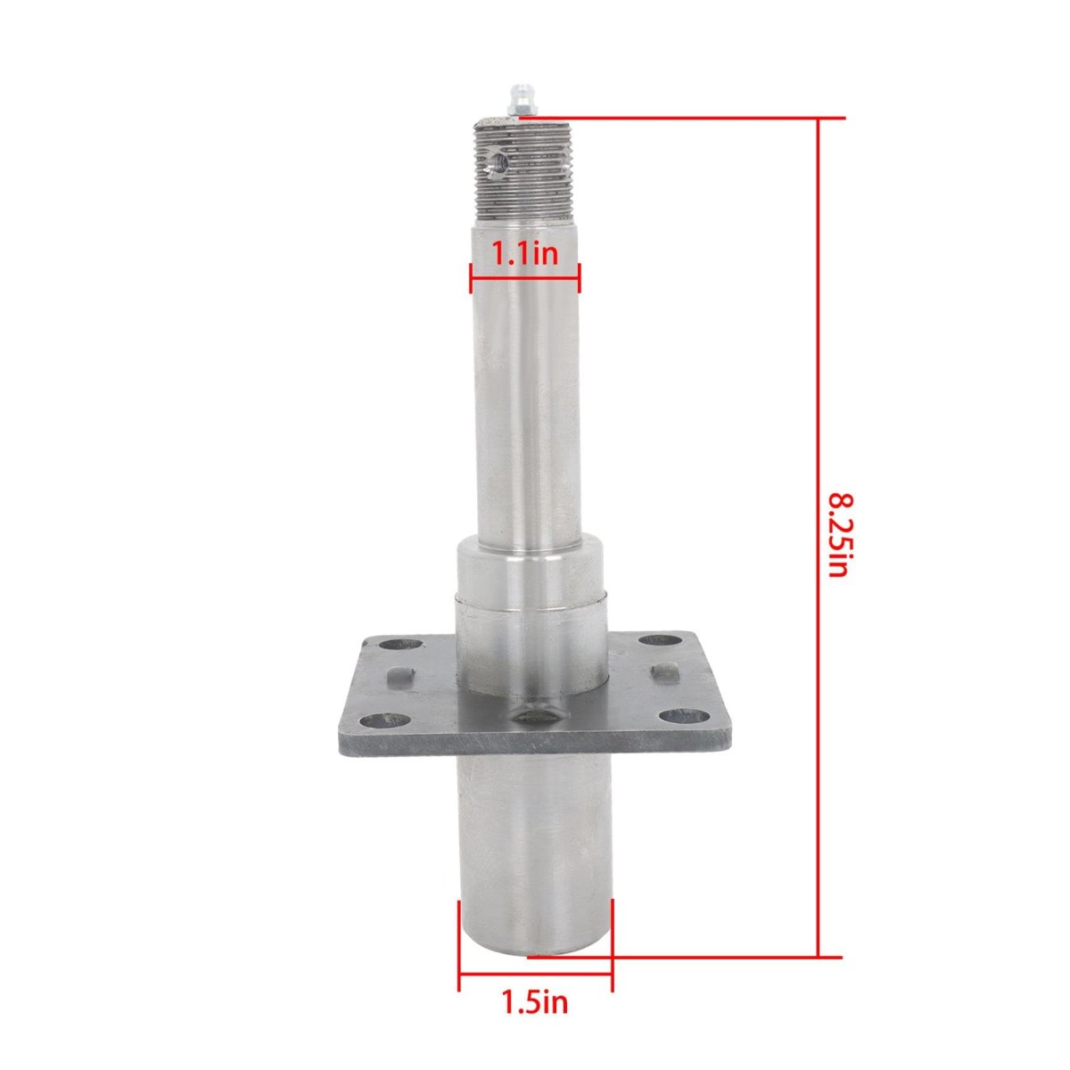 Bt16 Round Spindle With 4 Bolt Brake Flange 2 Pack 8 25 In Length For Utility Cargo Boat Trailers And Light Duty Rvs