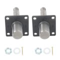 Bt16 Round Spindle With 4 Bolt Brake Flange 2 Pack 8 25 In Length For Utility Cargo Boat Trailers And Light Duty Rvs