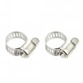 X Autohaux 1 Set 8mm Copper Hose Barb Fitting Connector For Joiner Air Water Fuel Pipe With 10 Clamps