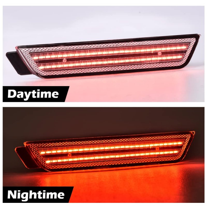 Rear Fender Led Side Marker Light Lamp Pair White Lens For Chevy Camaro Ls Lt Ss Z 28 Zl1 2010-2015 92246253 92246252