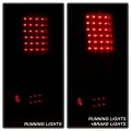 Acanii For 2004-2008 Ford F150 Pickup Styleside Black Housing Smoked Lens Led Tail Lights Brake Lamps Pair Left Right Cyber V2