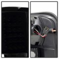 Acanii For 2004-2008 Ford F150 Pickup Styleside Black Housing Smoked Lens Led Tail Lights Brake Lamps Pair Left Right Cyber V2
