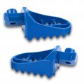 Flypig Blue Aluminium Footrest Foot Pegs Rest For Yamaha Pw50 Pw80 Pw 50 80 Tw200 Honda Cr Crf Xr Pit Dirt Bike