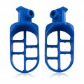 Flypig Blue Aluminium Footrest Foot Pegs Rest For Yamaha Pw50 Pw80 Pw 50 80 Tw200 Honda Cr Crf Xr Pit Dirt Bike