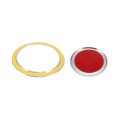Car Start Stop Switch Button Cover With Ring Kit For Audi A4l A6l Q5 A5 A7 Silver Tone 
