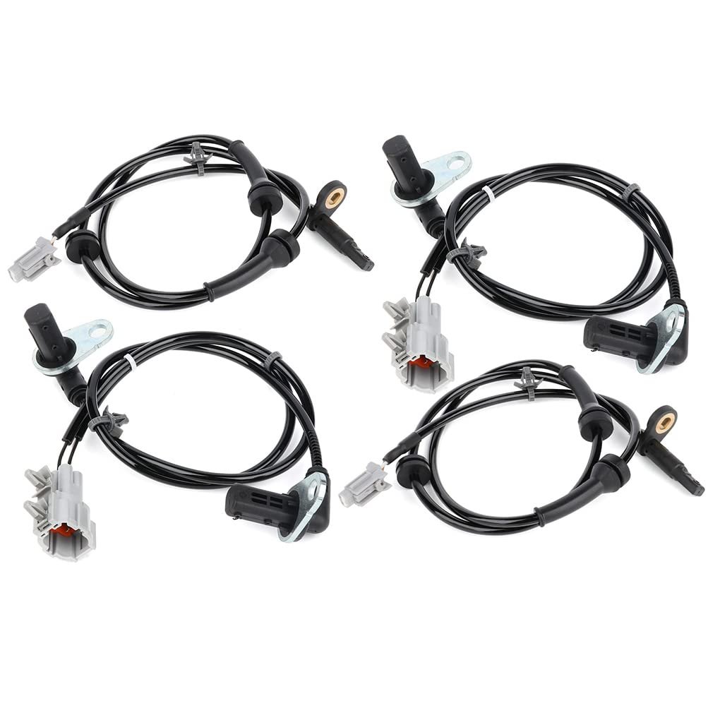 4pcs Abs Wheel Speed Sensor Left Front Right Rear Fit For 2003-2008 Infiniti Fx452003-2008 Fx35 Als1774 Als1779
