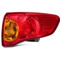 Right Side Taillight Assembly Fit With 2009-2010 For Toyota Corolla Headlight Red Clear Oe 81550-02460 Bulbs Not Include