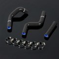 Silicone Radiator Coolant Hose Clamps Kit For Kawasaki Kx80 1998 2000 Kx85 2001 2012 Kx100 Black 3 Ply Nylon Reinforcement 