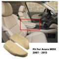 Pair Car Center Console Lid Armrest Seat Box Cover Protector Replacement Microfiber Leather Beige Tan For Acura Mdx 2007 2008