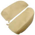 Pair Car Center Console Lid Armrest Seat Box Cover Protector Replacement Microfiber Leather Beige Tan For Acura Mdx 2007 2008