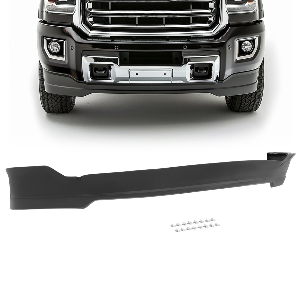 Front Lower Bumper Valance For 2015-2019 Gmc Sierra 2500 3500 Hd Submodel Base Denali Sle Slt Gm1095202 23320648 Lip Air Dam