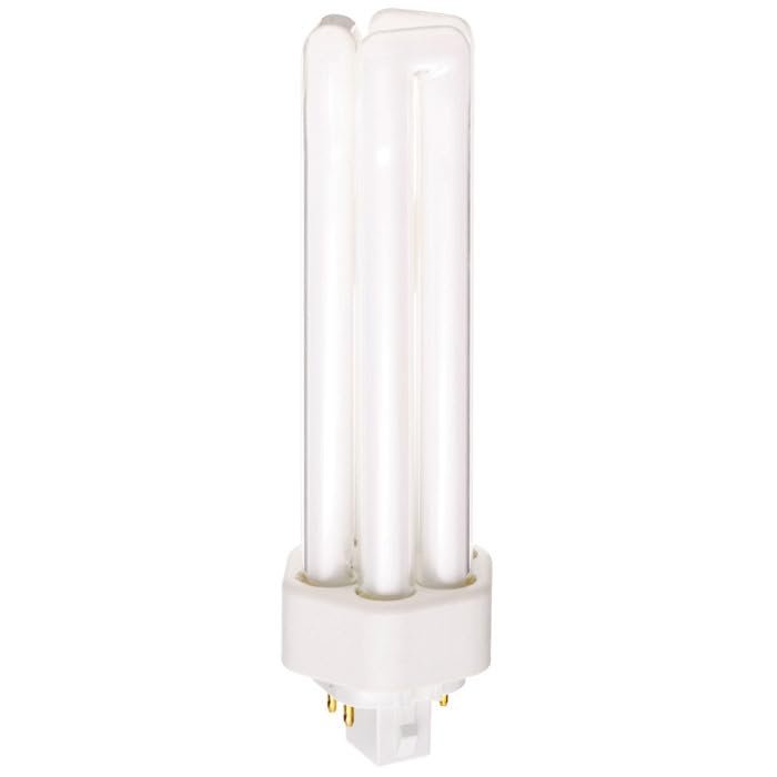 Satco 42 Watt Compact Fluorescent Triple Tube 4-pin Light Bulb Gx24q-4 Base 3000k Cf42dt E In 830 Model Number S6754-sat