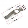 Flyshop Spring Loaded Toolbox Case Boxes Stainless Steel Toggle Latch Silver Tone